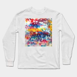 Geometric Oil Rainbow Long Sleeve T-Shirt